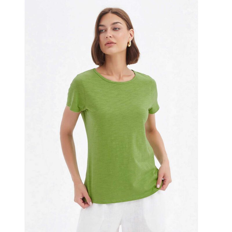 TIRELLI Short Sleeve Slub Slim Tee image number 2